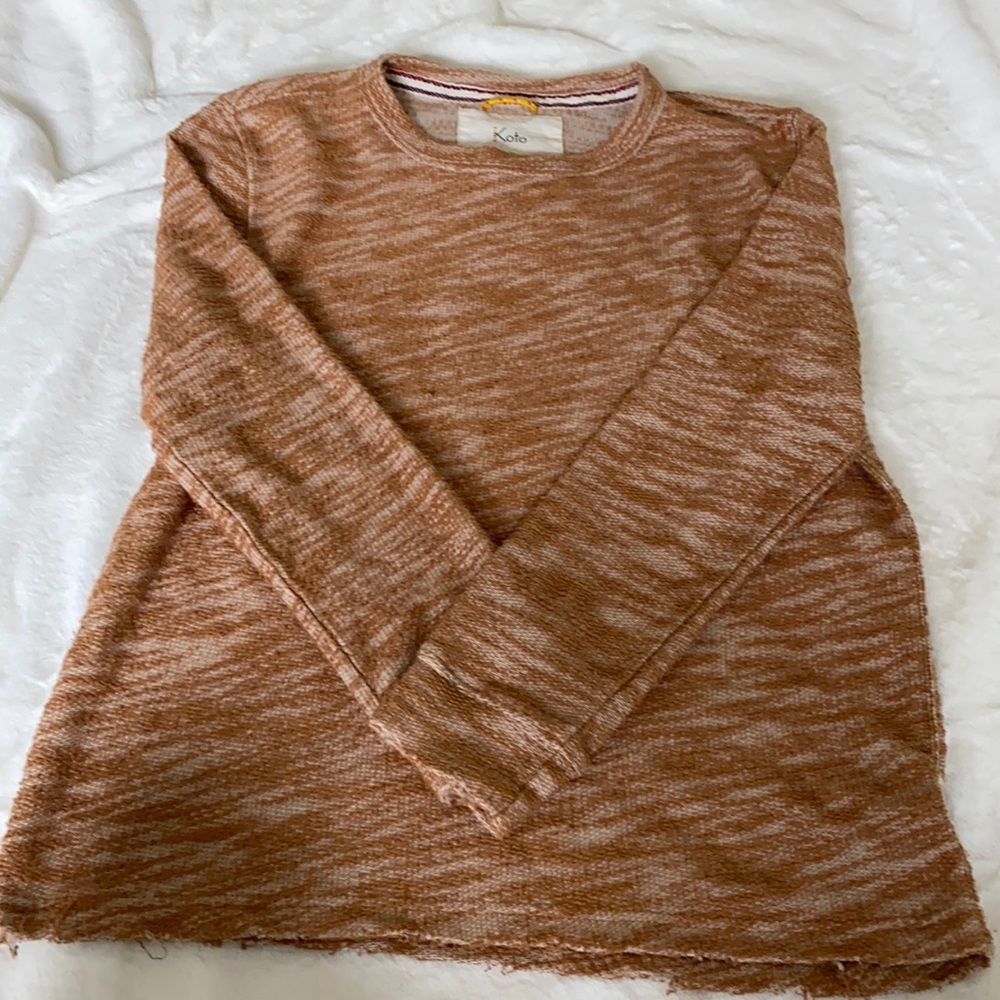 KOTO men’s orange crewneck medium
